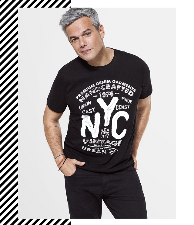 Se camiseta estampada por si só já é estilosa, imagine com preço especial nas ofertas de aniversário #LojasAvenida? Leve 01 camiseta por R$ 19,99 e R$ 03 camisetas por R$ 49,99, e economize R$ 9,99! Desejou? Então pronto: vem pra cá garantir o seu.